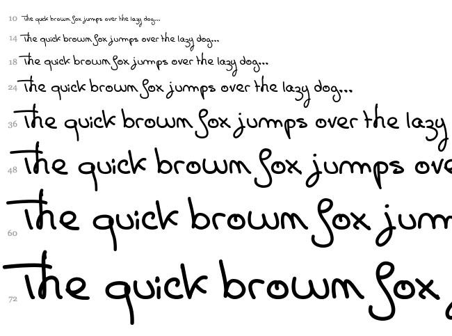 Carte Postale font waterfall